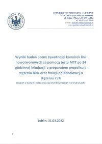 Badania Uniwersytetu Medycznego w Lublinie